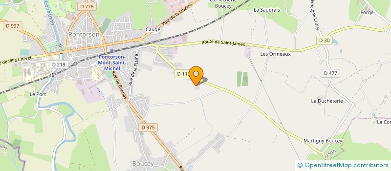 localisation de l'entreprise EURL DUGUEPEROUX BERTRAND  PONTORSON