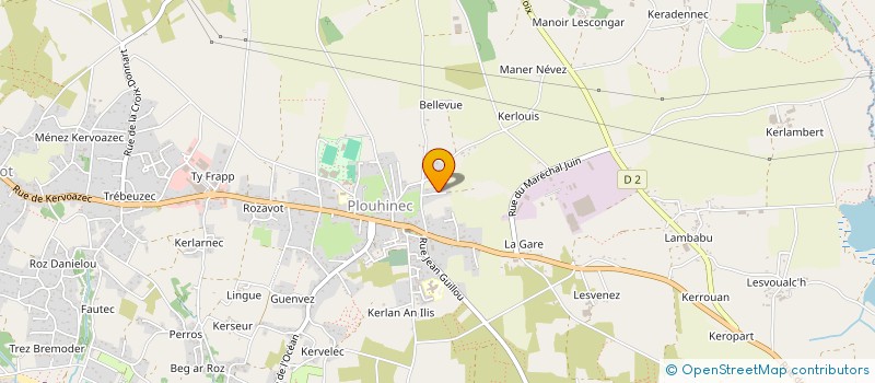 localisation de l'entreprise EURL DUPRE à PONT-CROIX