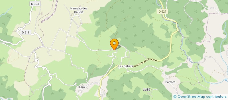 localisation de l'entreprise EURL DUPRE PHILIPPE à MONTJOIE-EN-COUSERANS
