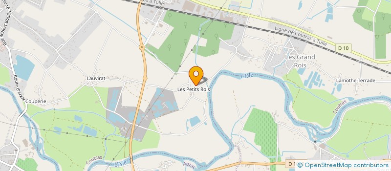 localisation de l'entreprise EURL DUPRES ARNAUD  COUTRAS