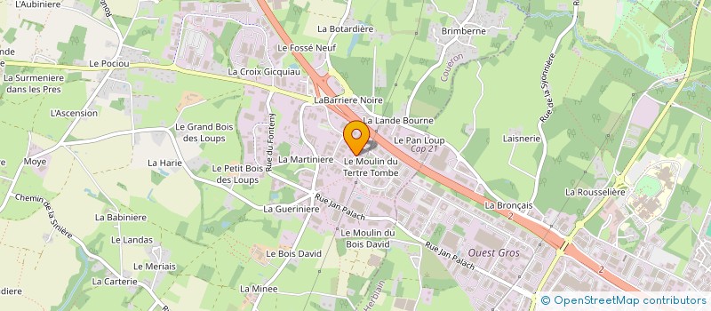 localisation de l'entreprise EURL DURANCE à COUERON