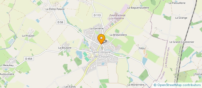 localisation de l'entreprise EURL DURAND-LEMONNIER  SAINT-HILAIRE-DE-CLISSON