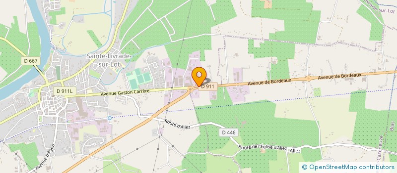 localisation de l'entreprise EURL DUROU à ALLEZ-ET-CAZENEUVE