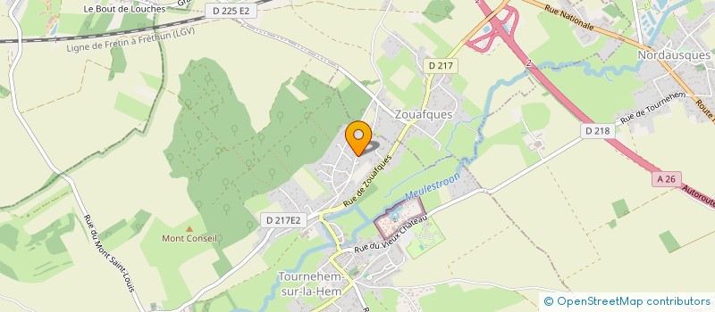 localisation de l'entreprise EURL DVS  TOURNEHEM-SUR-LA-HEM