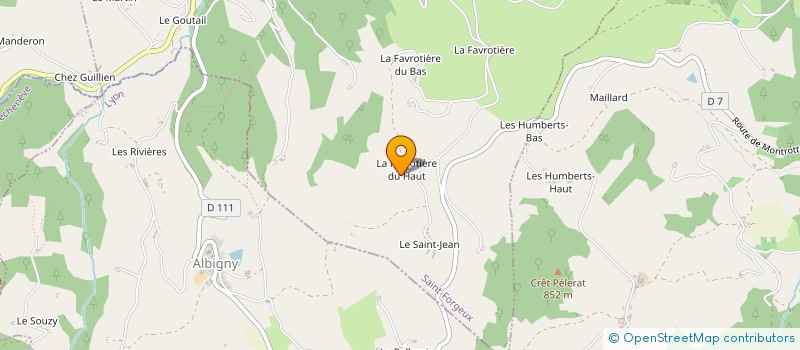 localisation de l'entreprise EURL E.BELLON à VINDRY-SUR-TURDINE