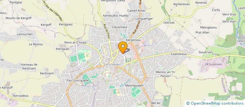 localisation de l'entreprise EURL E.D. à LESNEVEN