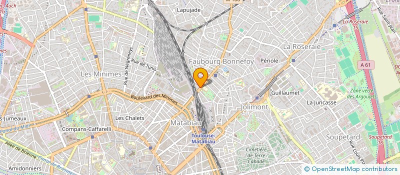 localisation de l'entreprise EURL E.D.  TOULOUSE