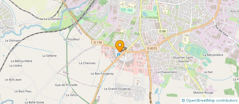 localisation de l'entreprise EURL E.D.B.  VITRE