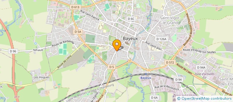 localisation de l'entreprise EURL E.G.B.A.  BAYEUX