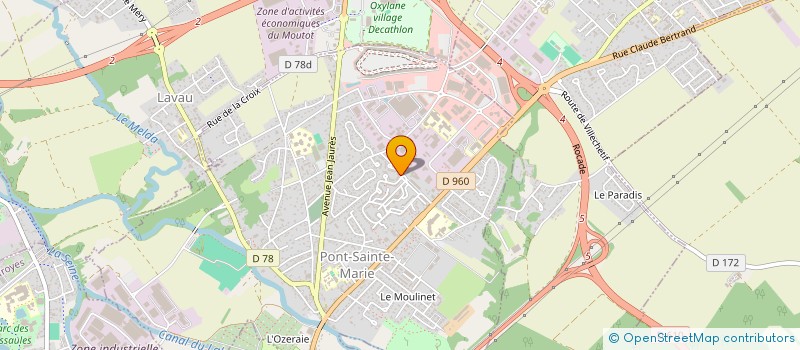 localisation de l'entreprise EURL E.L CALORIFUGE à PONT-SAINTE-MARIE