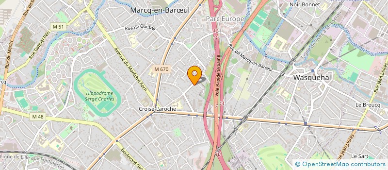 localisation de l'entreprise EURL E.M à MARCQ-EN-BARŒUL