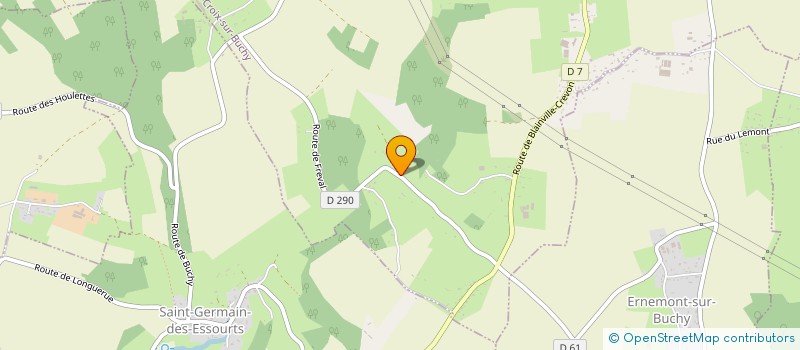 localisation de l'entreprise EURL E.M.B.M.  SAINTE-CROIX-SUR-BUCHY