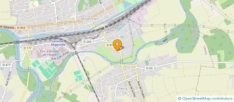 localisation de l'entreprise EURL E.P.N. ENTREPRISE DE PAYSAGISTE ET DE NETTOYAGE  MIGENNES