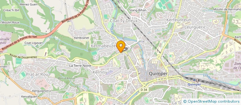 localisation de l'entreprise EURL ECIG à QUIMPER