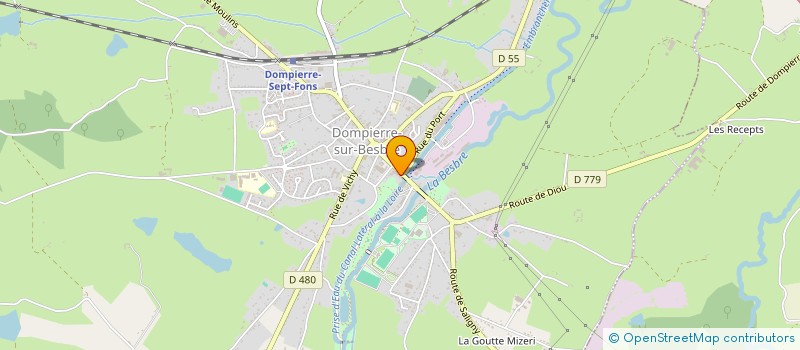 localisation de l'entreprise EURL ECOLE DE CONDUITE LUSIGNOISE à DOMPIERRE-SUR-BESBRE