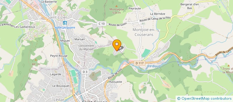 localisation de l'entreprise EURL EDELWEISS à SAINT-GIRONS