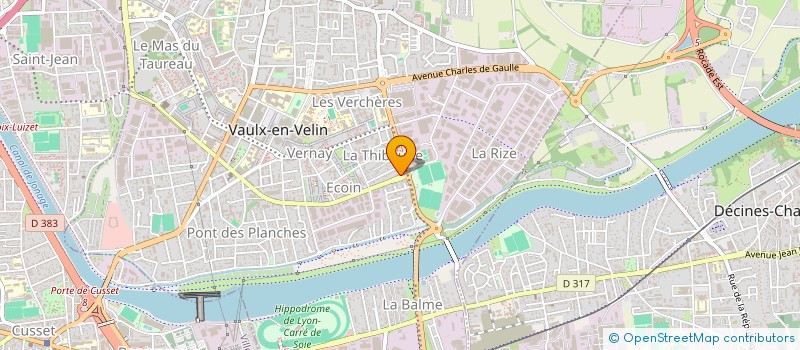 localisation de l'entreprise EURL EDIT  VAULX-EN-VELIN