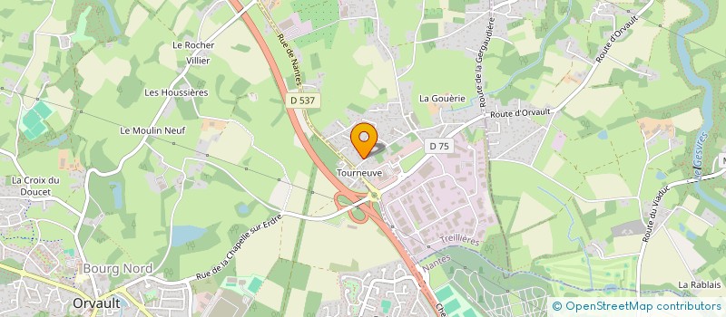 localisation de l'entreprise EURL EDLE  TREILLIERES