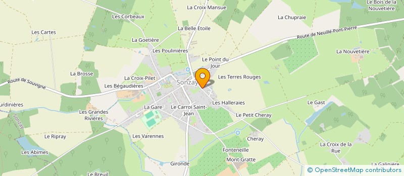 localisation de l'entreprise EURL EDOUARD BOURGOIN à SONZAY