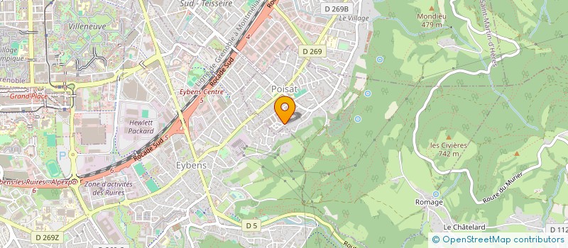 localisation de l'entreprise EURL EFD  POISAT