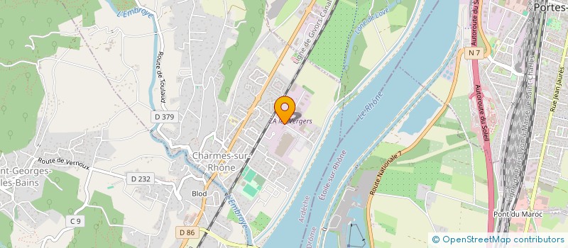 localisation de l'entreprise EURL EFELEC à CHARMES-SUR-RHONE