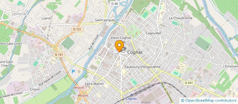 localisation de l'entreprise EURL EGRETEAU à COGNAC