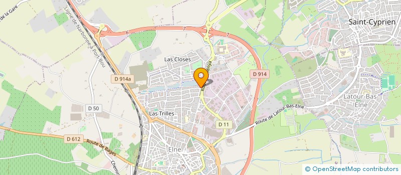 localisation de l'entreprise EURL EGT  ELNE