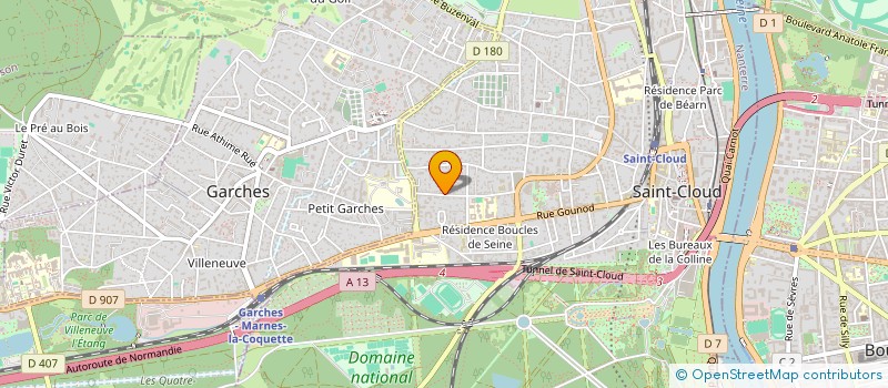 localisation de l'entreprise EURL EJS à SAINT-CLOUD
