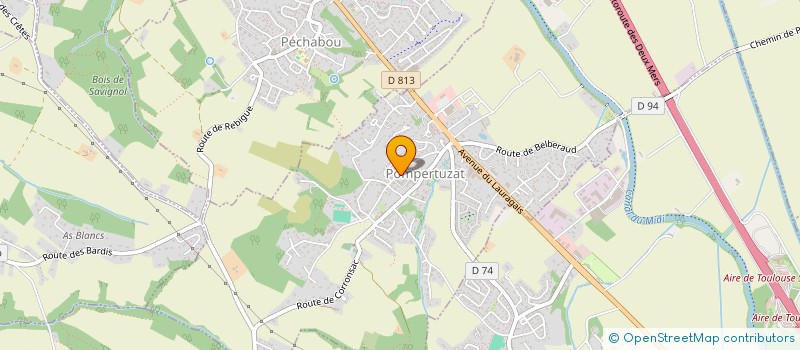 localisation de l'entreprise EURL ELAGAGE LAURAGAIS  POMPERTUZAT