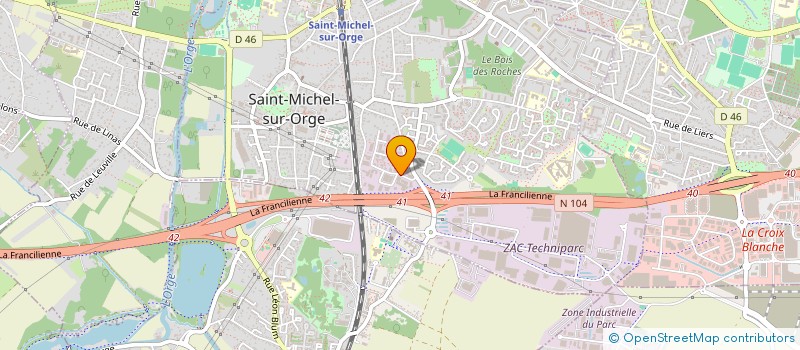 localisation de l'entreprise EURL ELCHAUDRONNERIE à SAINT-MICHEL-SUR-ORGE