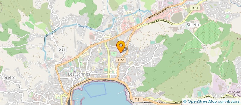 localisation de l'entreprise EURL ELEC 20 à AJACCIO