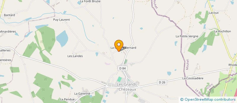 localisation de l'entreprise EURL ELEVAGE DU MOULIN à LES GRANDS-CHEZEAUX