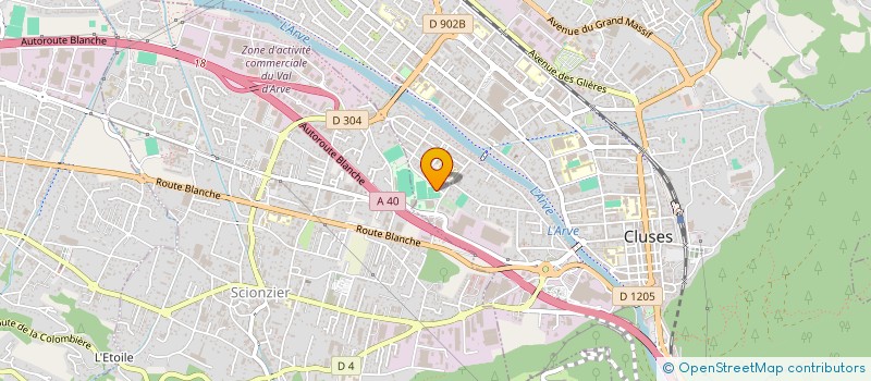 localisation de l'entreprise EURL ELIDE  CLUSES