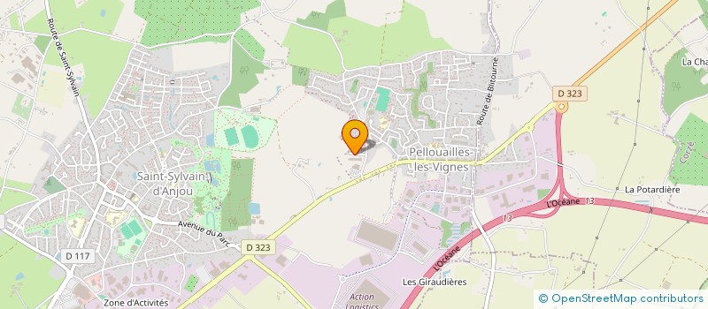 localisation de l'entreprise EURL ELOUVA  VERRIERES-EN-ANJOU