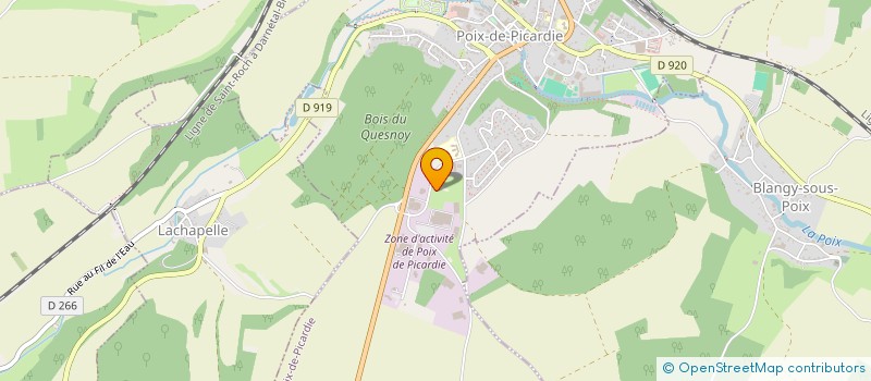 localisation de l'entreprise EURL ELOY  POIX-DE-PICARDIE