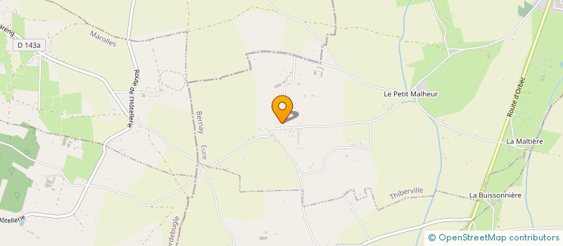 localisation de l'entreprise EURL EMMANUEL LEBOURG  THIBERVILLE