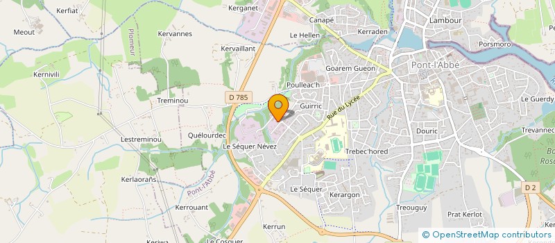 localisation de l'entreprise EURL EMMANUEL SCOTET à PONT-L'ABBE