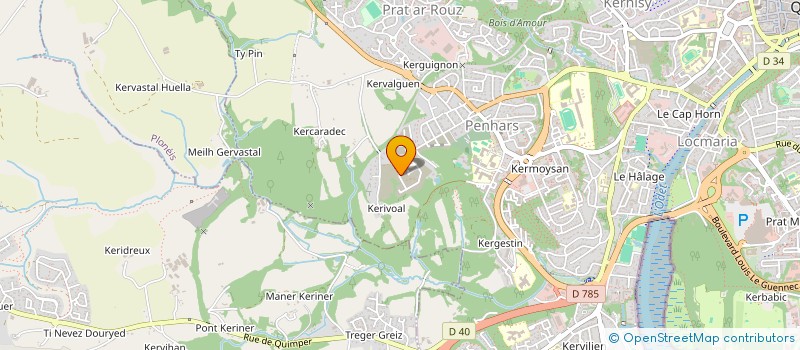 localisation de l'entreprise EURL ENDUITS DE CORNOUAILLE à QUIMPER