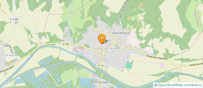 localisation de l'entreprise EURL ENT. MEUNIER  VAILLY-SUR-AISNE