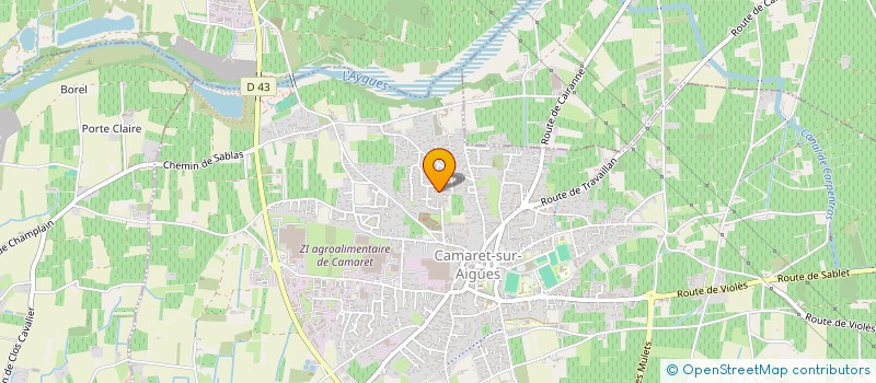 localisation de l'entreprise EURL ENTREPRISE DANIEL AMIEL  CAMARET-SUR-AIGUES