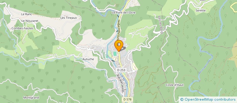 localisation de l'entreprise EURL ENTREPRISE DUMAS à VALS-LES-BAINS