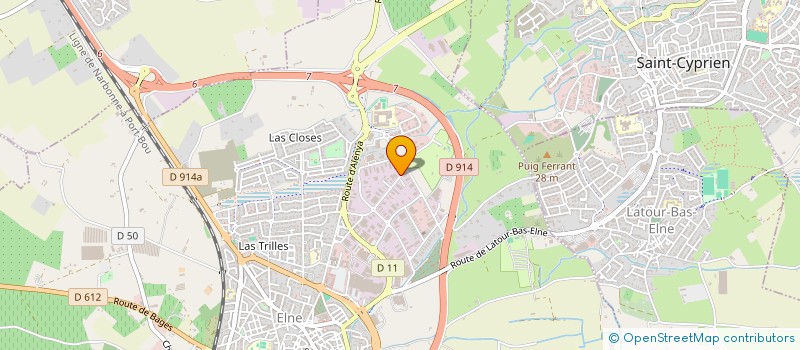 localisation de l'entreprise EURL ENVIRONNEMENT-CONSEILS-APPLICATIONS à ELNE