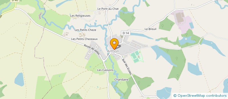 localisation de l'entreprise EURL EPICERIE ARTHENAISE à ARTHON