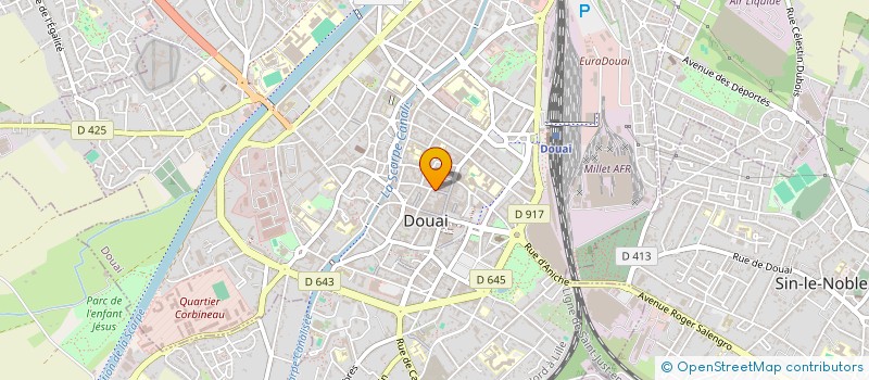 localisation de l'entreprise EURL ERB à DOUAI