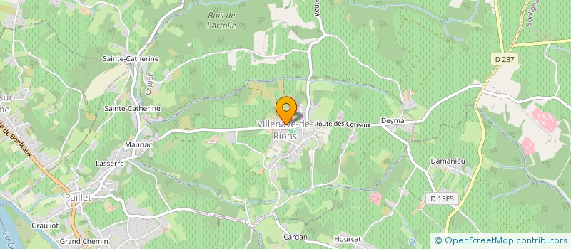 localisation de l'entreprise EURL ERIC BOUEIX  VILLENAVE-DE-RIONS