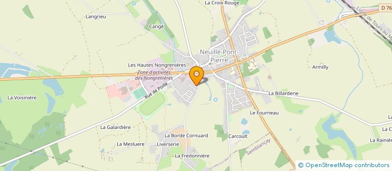 localisation de l'entreprise EURL ERIC BOUGEARD à NEUILLE-PONT-PIERRE
