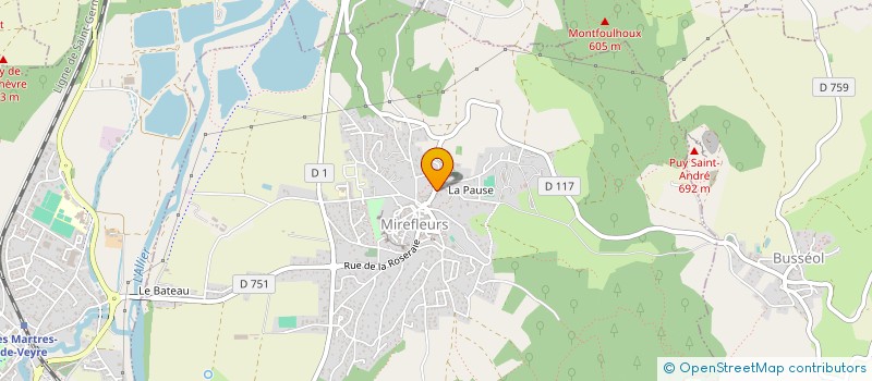 localisation de l'entreprise EURL ERIC DELAFORGE  MIREFLEURS