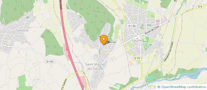 localisation de l'entreprise EURL ERIC DELAROZEE à SAINT-MARCEL-LES-SAUZET