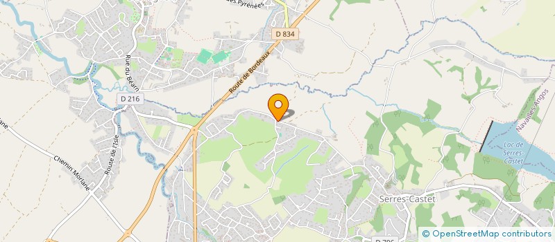 localisation de l'entreprise EURL ERIC GRUYER  SERRES-CASTET