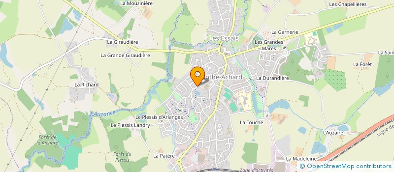 localisation de l'entreprise EURL ERIC JARDINS à LES ACHARDS